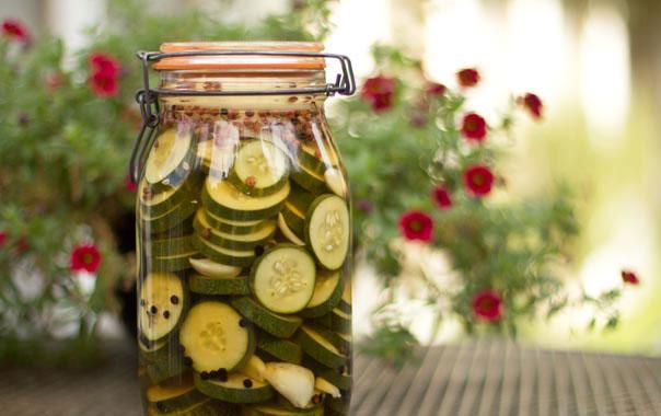 Cucumber Basil Vinegar Infusion for Salads