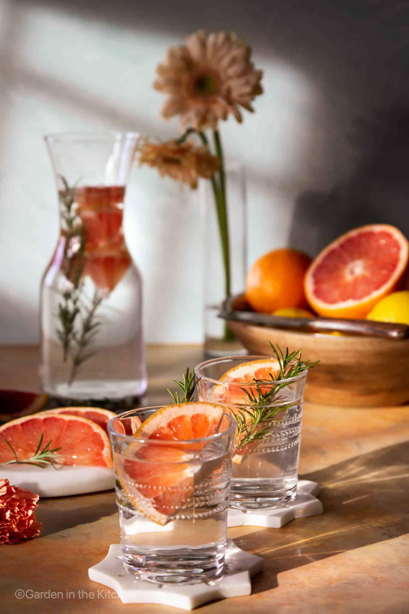 Grapefruit Ginger Detox Infused Water