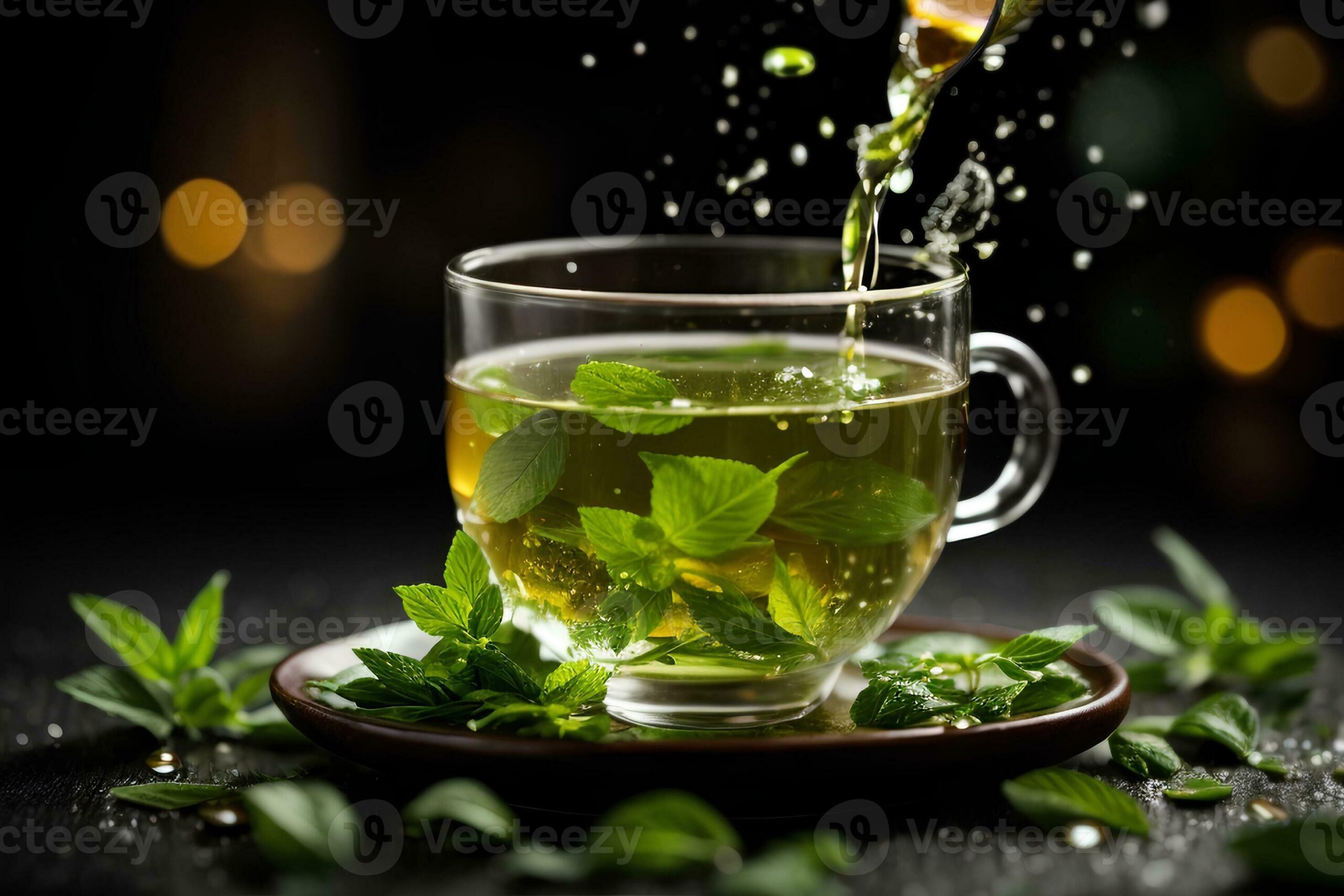 Mint Honey Green Tea Infusion