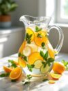 Christmas Crisp Winter Citrus Mint Water Infusion