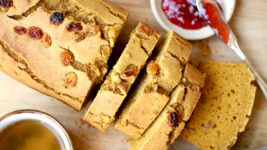 Sorghum Bread with Sweet Potato and Raisin (Gluten-Free, Dairy-Free)