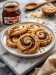 Nutella Swirl Hazelnut Oatmeal Cookies