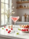 Raspberry Egg Infusion Martini