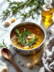 Festive Rosemary Garlic Olive Oil Infusion for Dishes