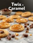 Twix and Caramel Swirl Cookies