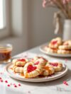 Valentine Spritz Cookies With Whiskey Caramel