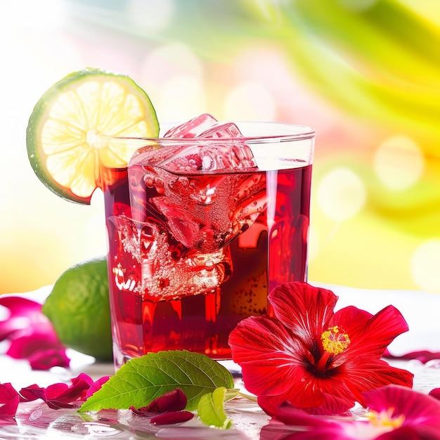 Rosehip Hibiscus Refreshing Iced Tea Infusion