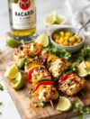 Bacardi and Lime Grilled Chicken Skewers