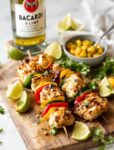 Bacardi and Lime Grilled Chicken Skewers