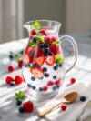 Refreshing Christmas Berry Mint Water Infusion
