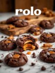 Rolo Caramel Stuffed Chocolate Cookies
