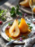 Champagne Poached Pears: A Valentine’s Dessert Delight