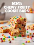 M&M’s Chewy Fruity Cookie Bars