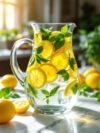 Bright Lemon Basil Holiday Water Infusion