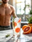 Zesty Grapefruit Rosemary Sparkling Water