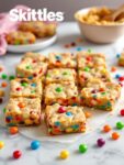 Skittle Rainbow Cookie Bars When… You Need a Little Color in Your Life After a Dull Day.
