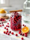Festive Cranberry Vodka Infusion With Cinnamon