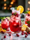 Cheerful Cranberry Ginger Ale Sparkling Water Infusion