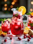 Cheerful Cranberry Ginger Ale Sparkling Water Infusion