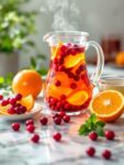 Zesty Orange Cranberry Green Tea Infusion for Cheerfulness