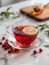 Festive Cranberry Sage Herbal Tea Infusion