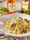 Amaretto Cream Sauce Over Pasta