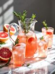 Crisp Grapefruit and Rosemary Holiday Sparkling Water
