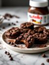 Nutella Stuffed Double Chocolate Cookies