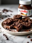 Nutella Stuffed Double Chocolate Cookies