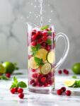 Christmas Lively Cranberry Lime Sparkling Water Infusion