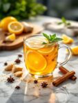 Christmas Bright Festive Lemon Ginger Tea Infusion