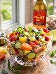 Pimm’s Cup Fruit Salad for Holiday Parties