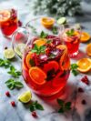 Fruity Christmas Punch With Hibiscus Tea Infusion