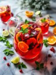 Fruity Christmas Punch With Hibiscus Tea Infusion