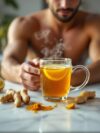 Warm Ginger Turmeric Tea Infusion for Immunity