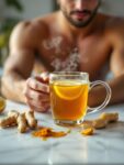 Warm Ginger Turmeric Tea Infusion for Immunity