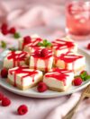 Raspberry Vodka Cheesecake Bars for Your Valentine