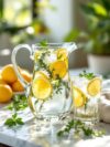 Cheerful Lemon Thyme Infused Water for Refreshment