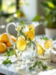 Cheerful Lemon Thyme Infused Water for Refreshment
