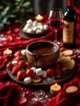 Sweet Red Wine Chocolate Fondue for a Romantic Evening