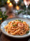 Pink Champagne Pasta With Shrimp for a Romantic Dinner