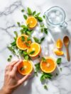 Refreshing Orange Mint Water Infusion