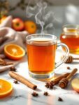 Warm Spiced Honey Apple Cider Tea Infusion