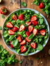 Strawberry Basil Mojito Salad for a Fresh Valentine’s Dish