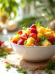 Coconut Rum Tropical Fruit Salad for a Romantic Valentine