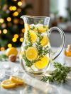 Christmas Zesty Lemon Thyme Holiday Water Infusion