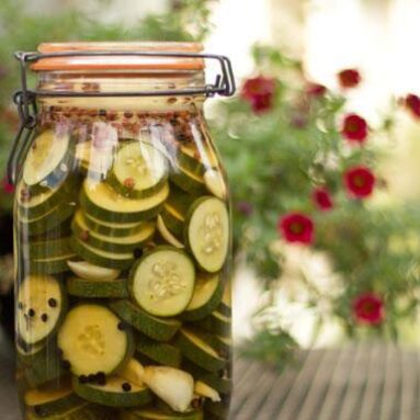 Cucumber Basil Vinegar Infusion for Salads