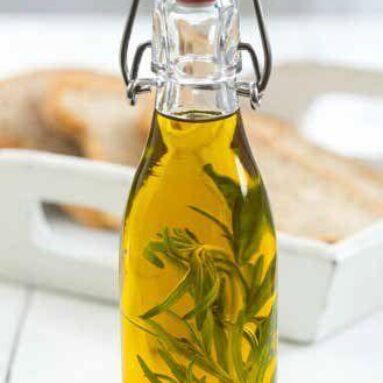 Rosemary Garlic Infused Olive Oil for Pesto