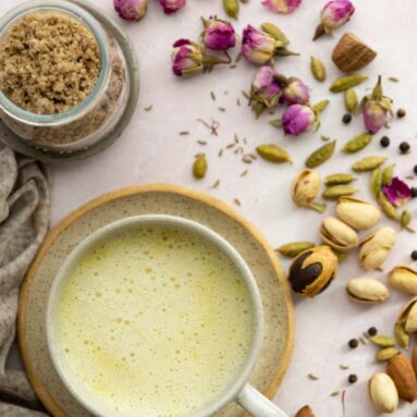 Cardamom & Rose Water Infused Milk