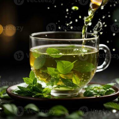 Mint Honey Green Tea Infusion